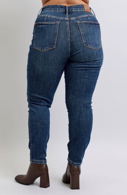 Mid-Rise | Skinny | Tummy Control Vintage Wash Jeans