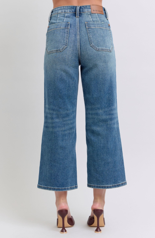 HW | Wide Crop | Utility Pocket Jeans