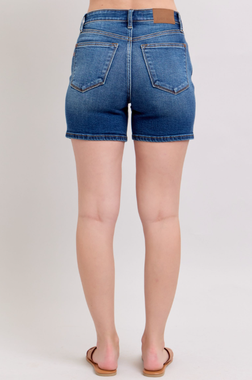 High Waist | 2 Button Dad Shorts