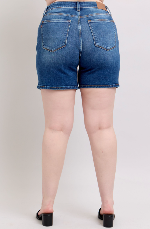 High Waist | 2 Button Dad Shorts