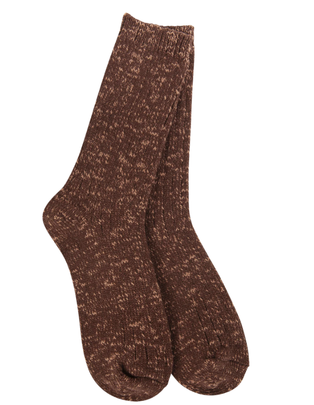 World's Softest Socks | Weekend Cotton Slub Marled Crew