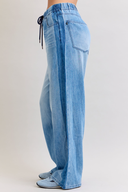 High Waist | Wilhemina | Featherweight Drawstring Jeans