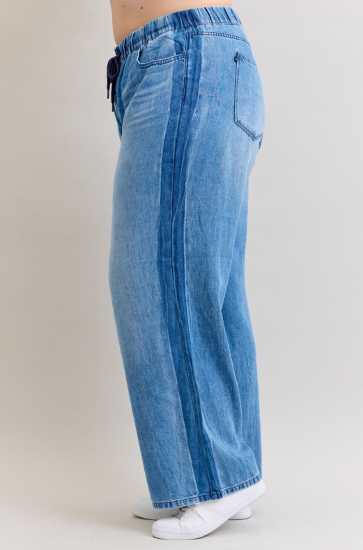High Waist | Wilhemina | Featherweight Drawstring Jeans