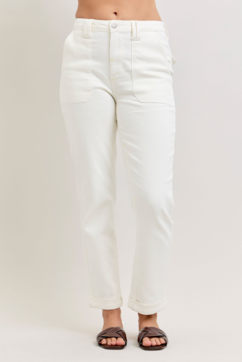 High Waist | Aurora Weekender | White