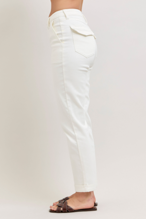 High Waist | Aurora Weekender | White