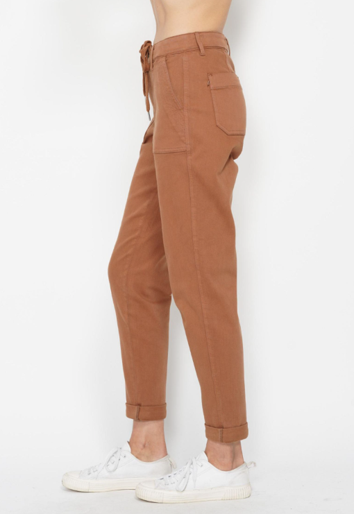 High Waist | Jogger | Cuffed Camel