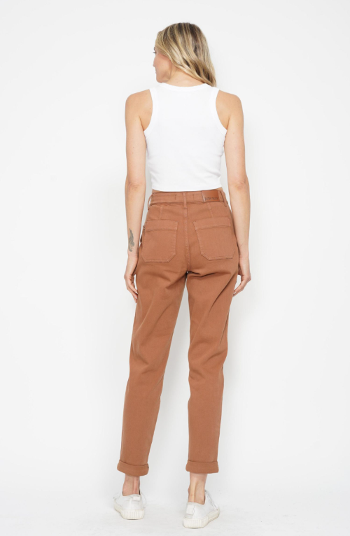 High Waist | Jogger | Cuffed Camel