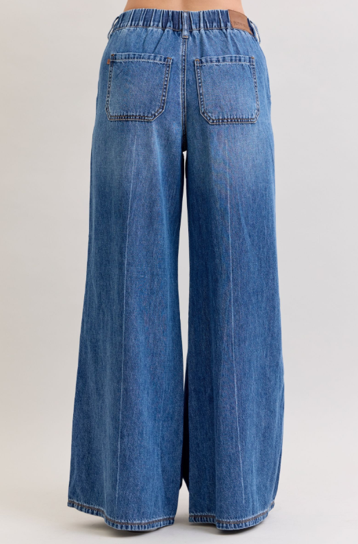 HW | Palazzo | Featherweight Drawstring Jeans