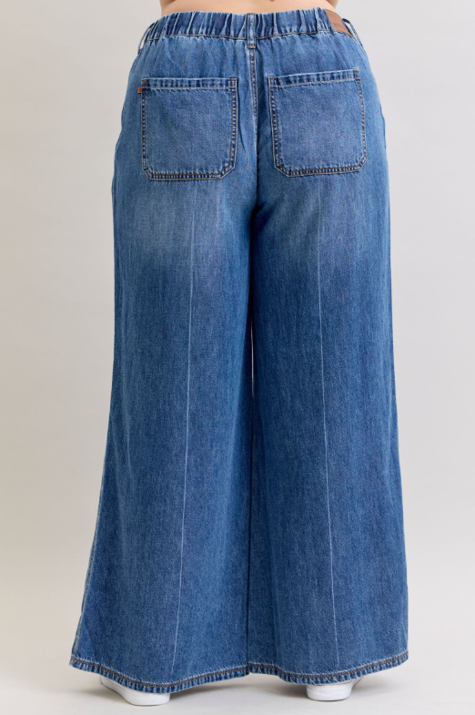 HW | Palazzo | Featherweight Drawstring Jeans