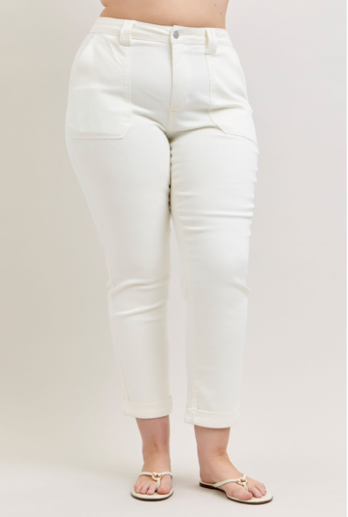 High Waist | Aurora Weekender | White
