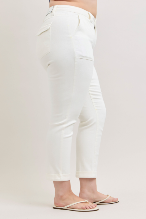 High Waist | Aurora Weekender | White