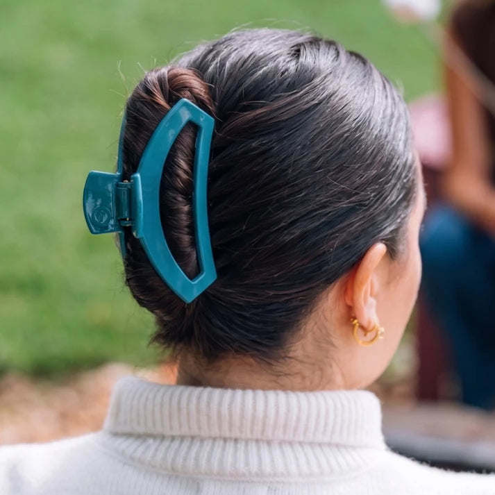 Teleties Open Hair Clip | Teal With It