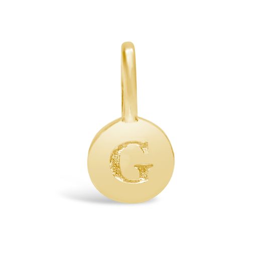 Love Letter Mini Disk Pendant | Gold