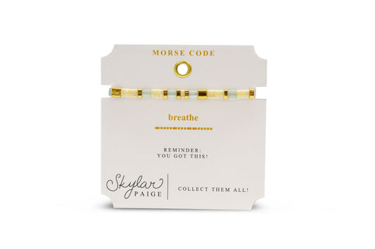 Morse Code Bracelet | Breathe