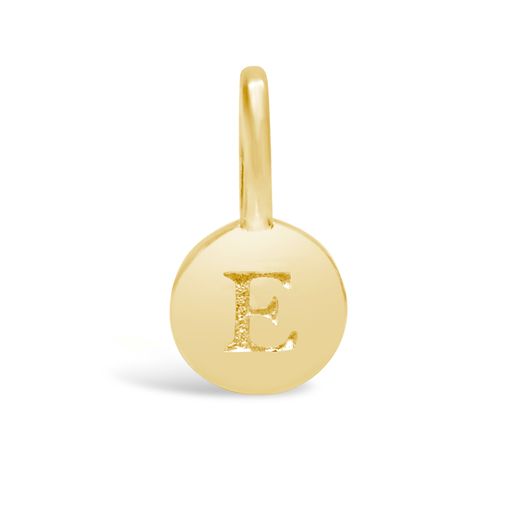 Love Letter Mini Disk Pendant | Gold