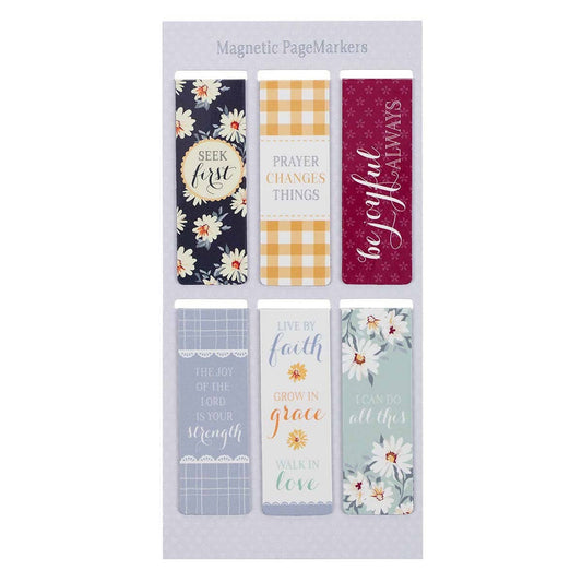 Magnetic Bookmarks | Daisies