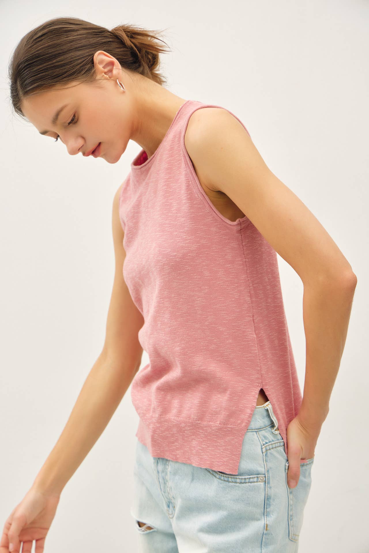 Raw Seam Knit Tank