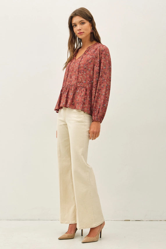 Floral Chiffon Blouse