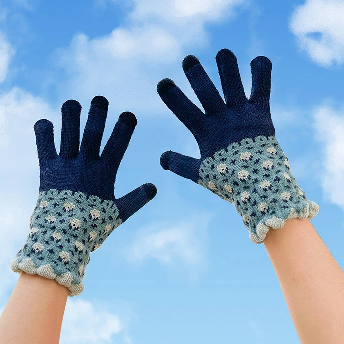 Cute Knit Touchscreen Gloves