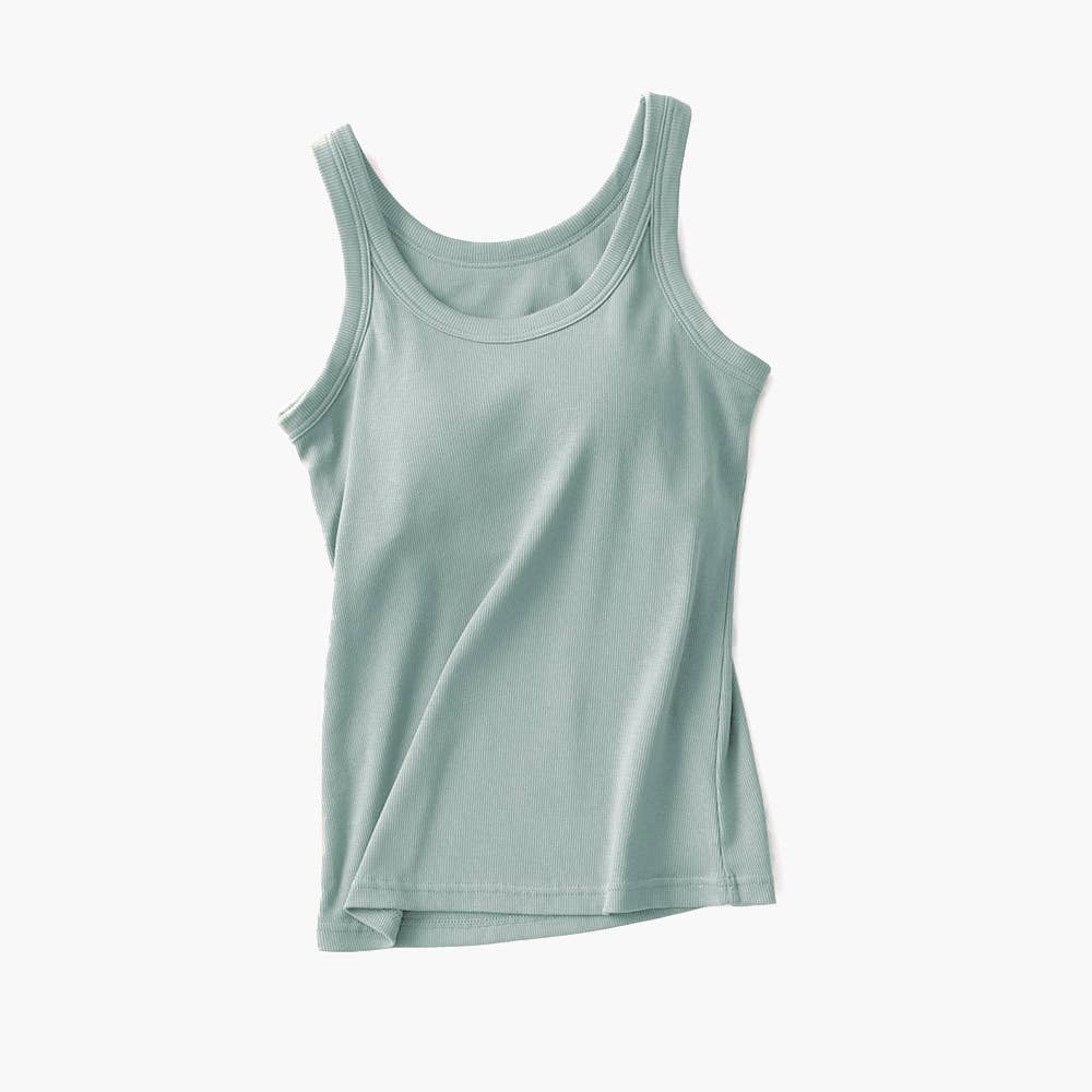 Rib Tank With Bra