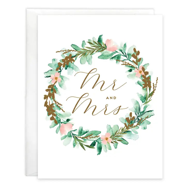 Mr & Mrs Congratulations Card