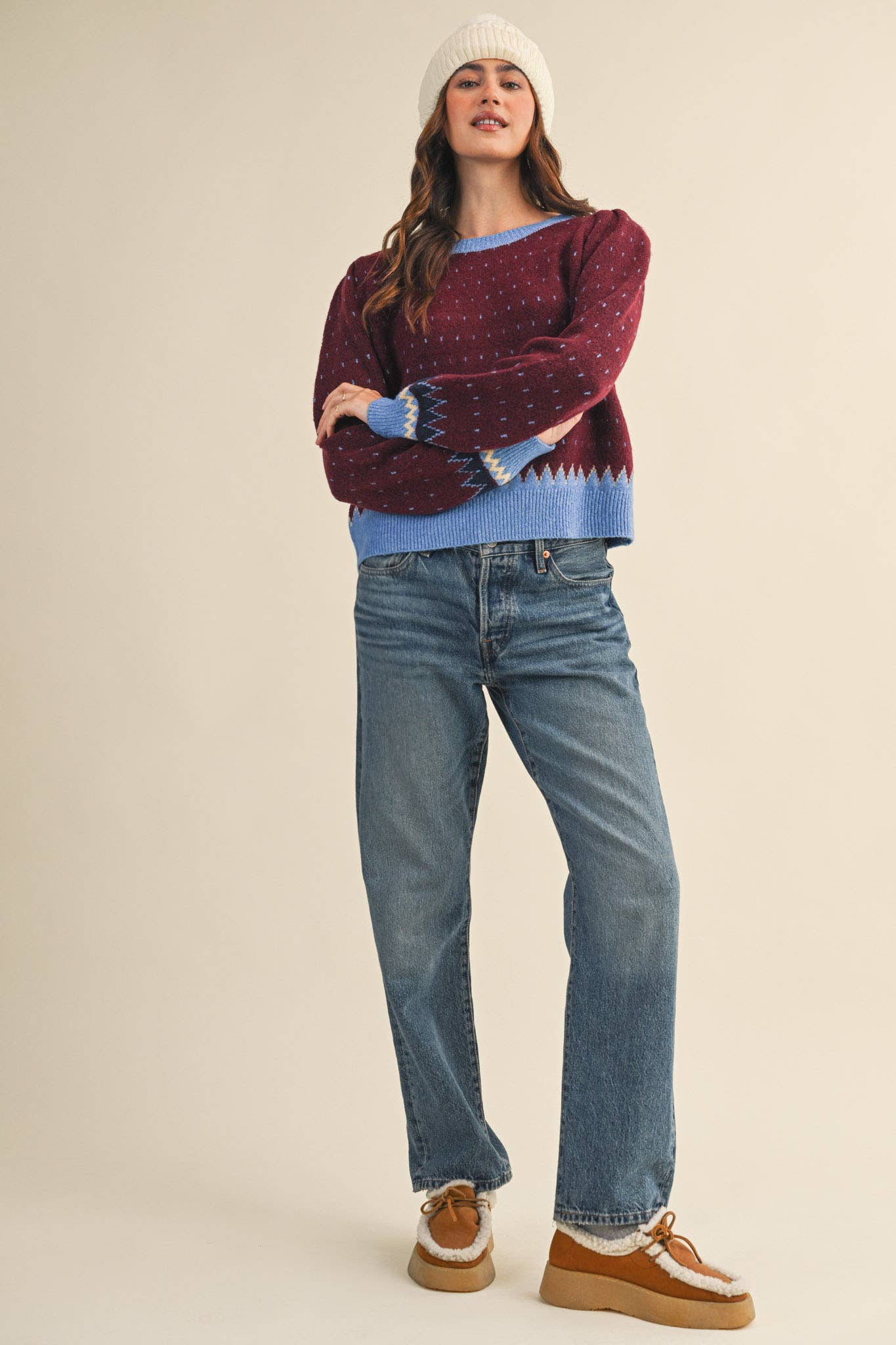 Geometric Knit Sweater