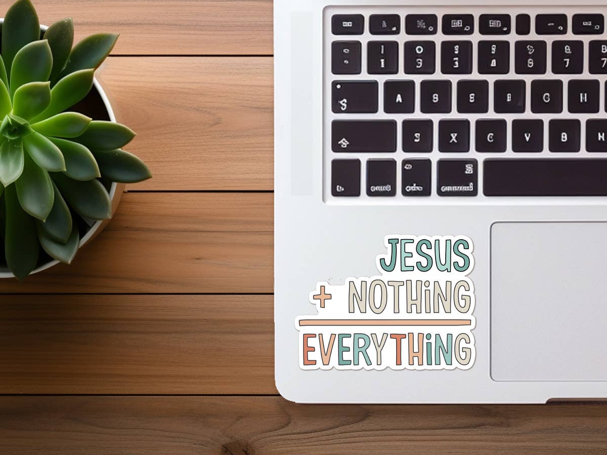 Stickers | Jesus + Nothing = Everything