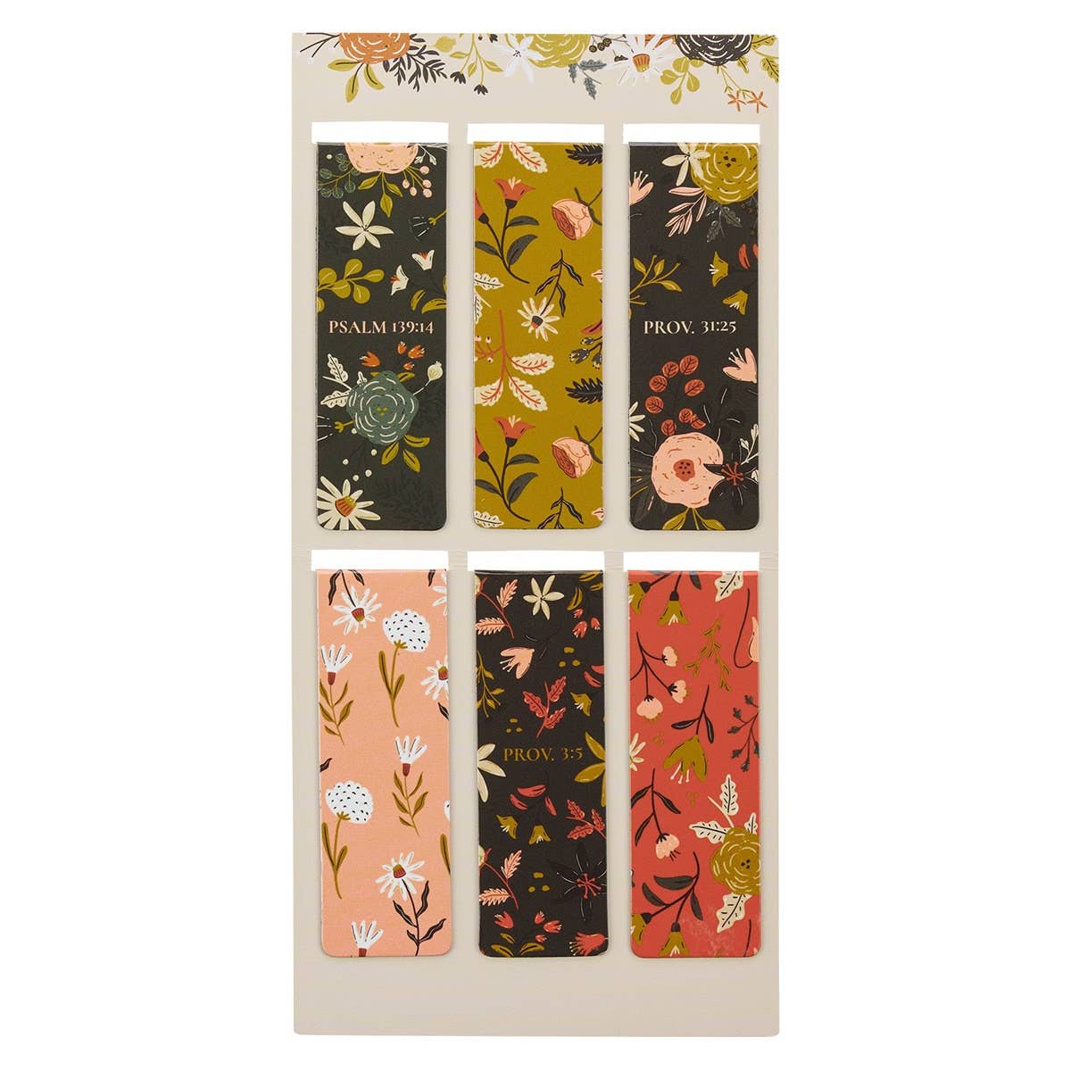 Magnetic Bookmarks | Warm Florals
