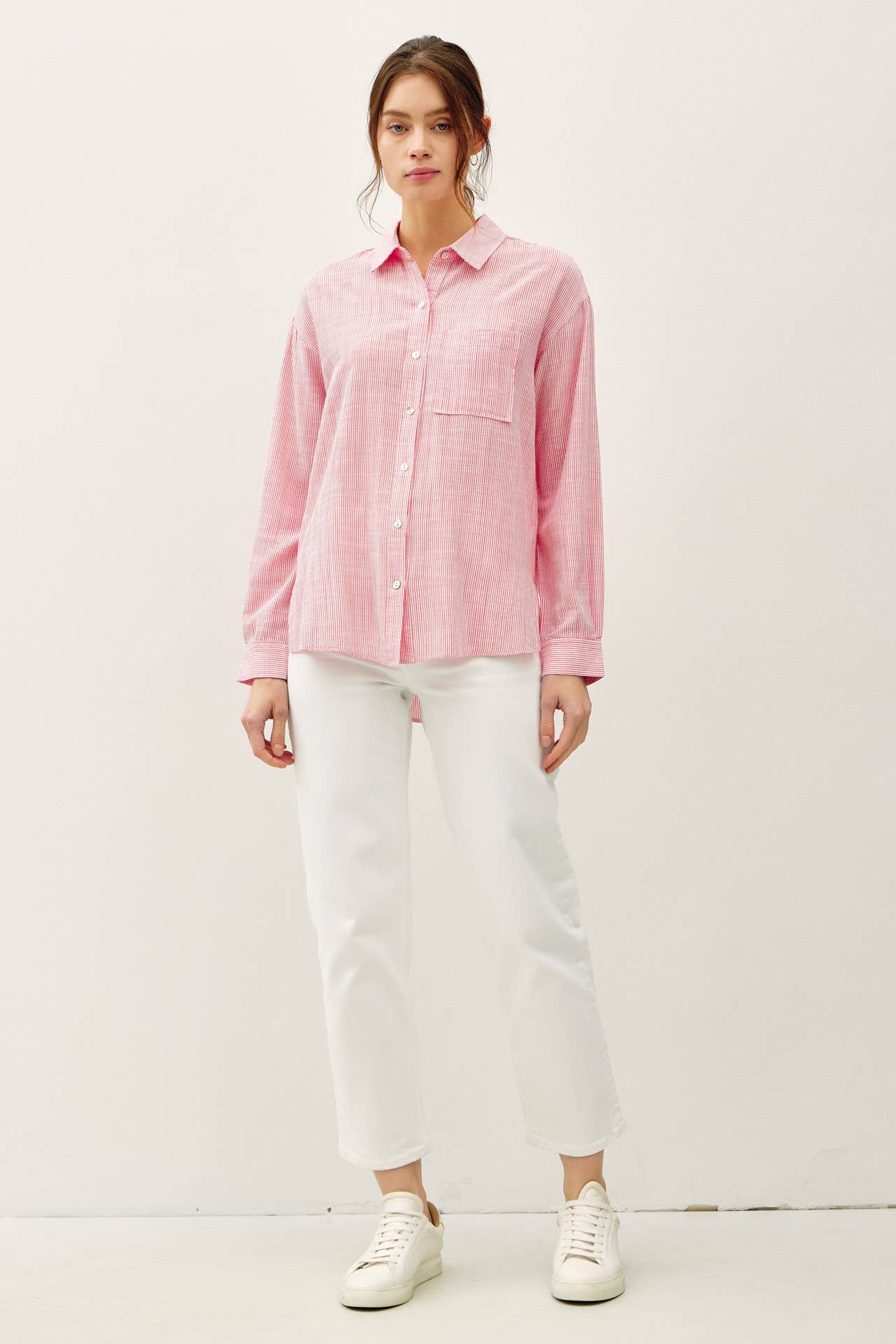 Pinstripe Button Down