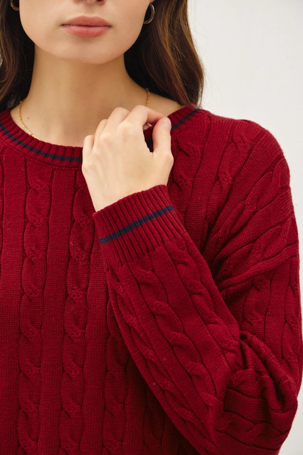 Chunky Cable Knit Sweater