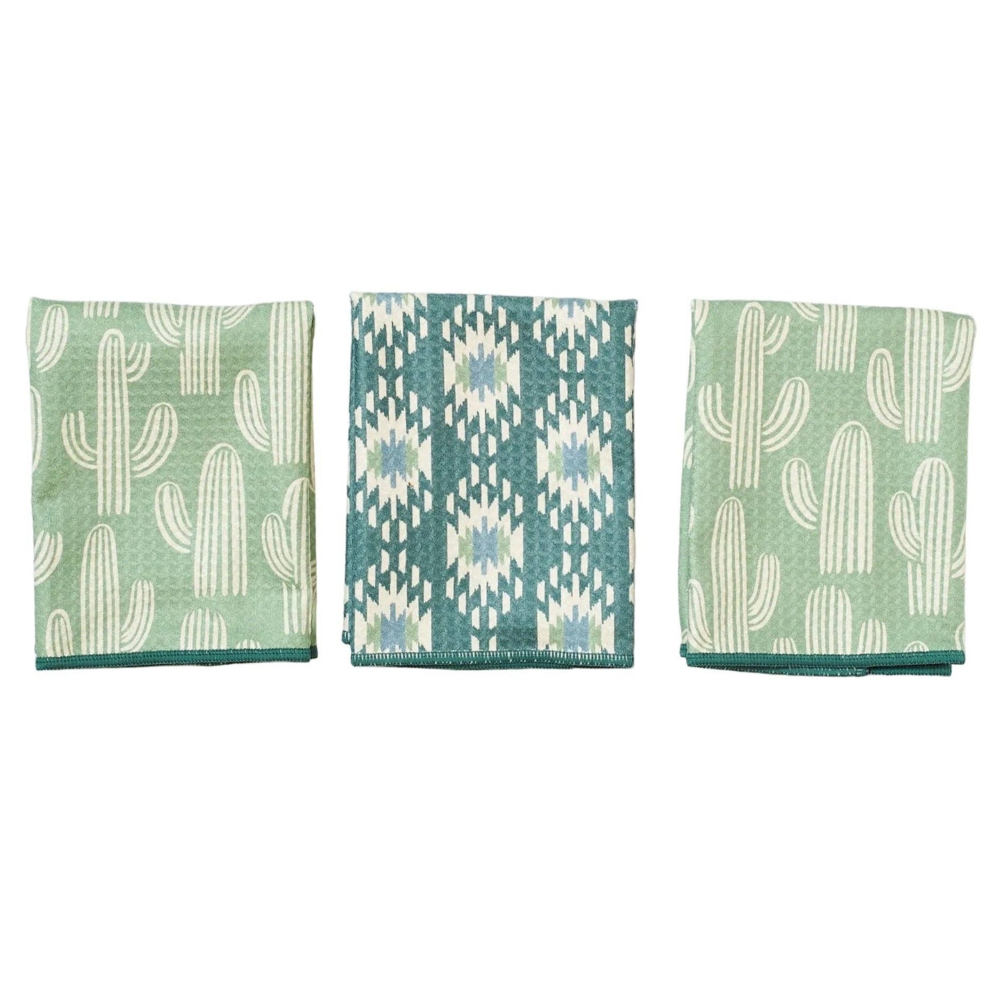 Mighty Mini Towel (Set of 3) Reversible | Cacti