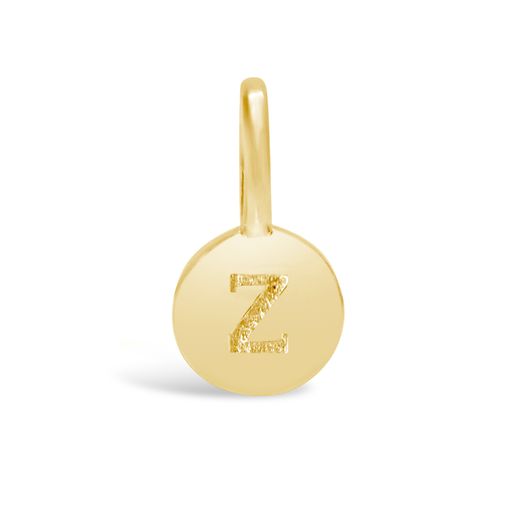 Love Letter Mini Disk Pendant | Gold