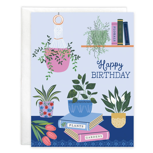 Birthday Card | Plants & Books