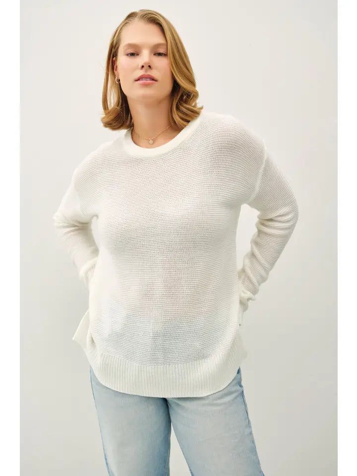 Basic Round Neck Boyfriend Sweater