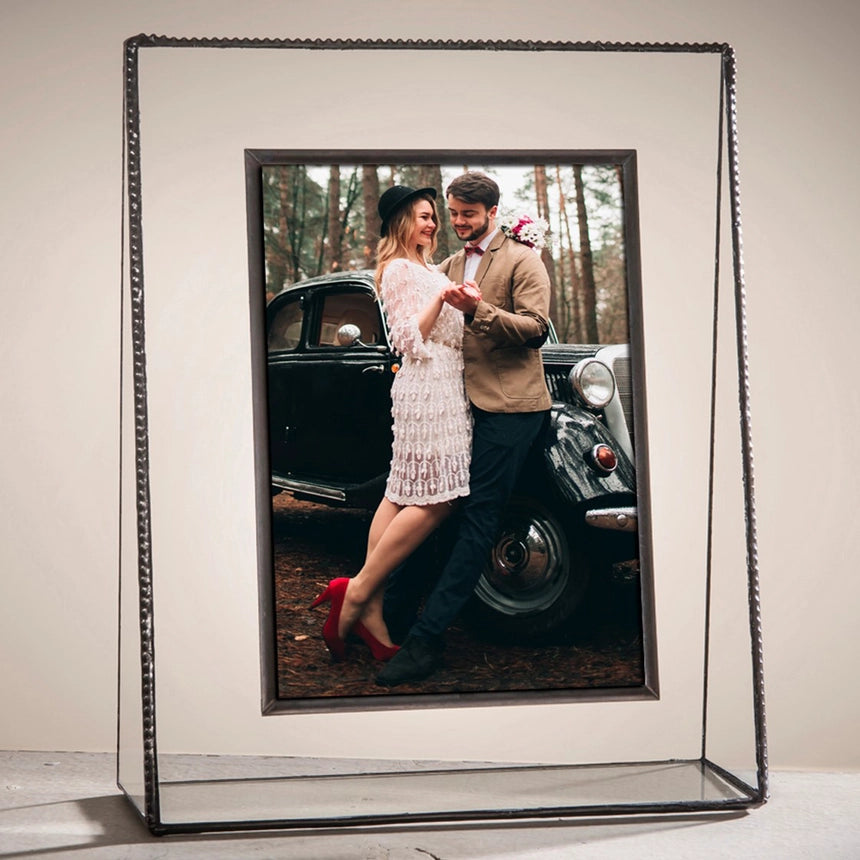 Beaded Glass Picture Frame | 5x7 Vertical