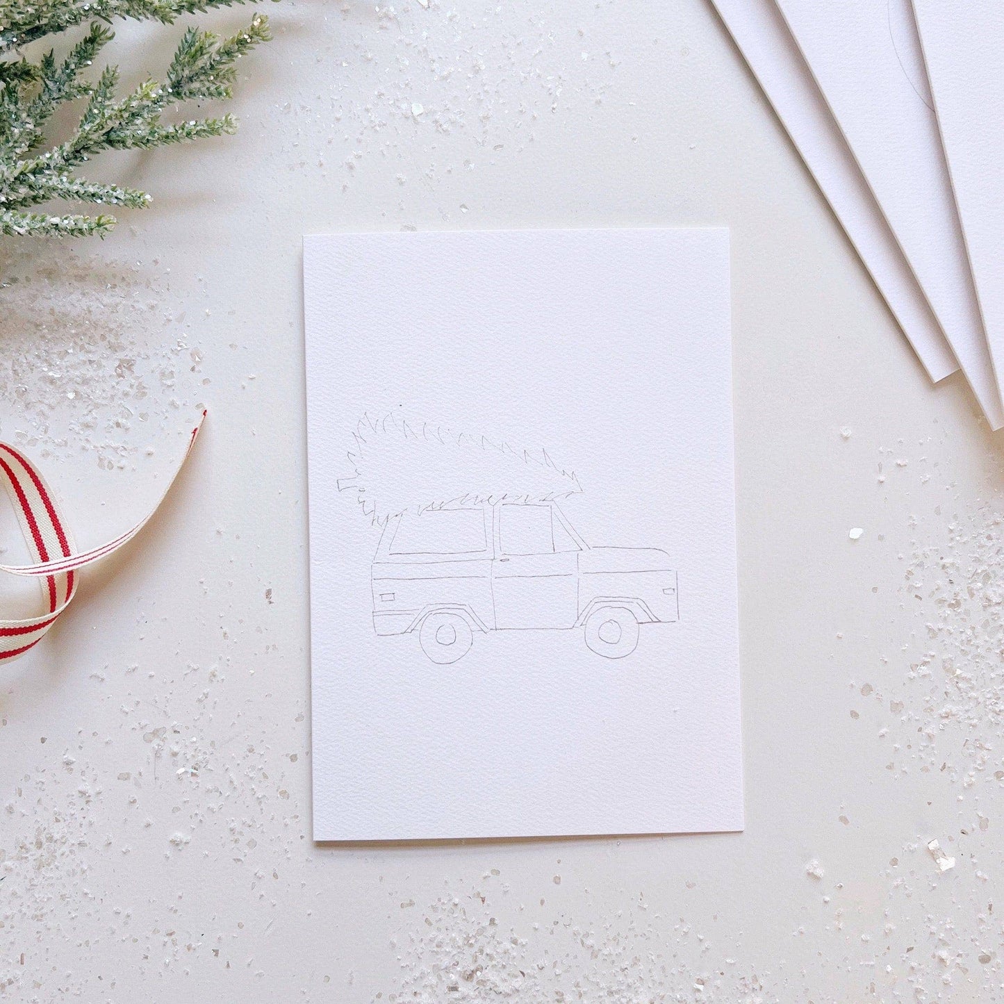 Paintable Notecards | Christmas Cheer