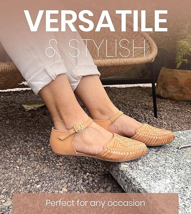 Macarena  Leather Sandals | Tan