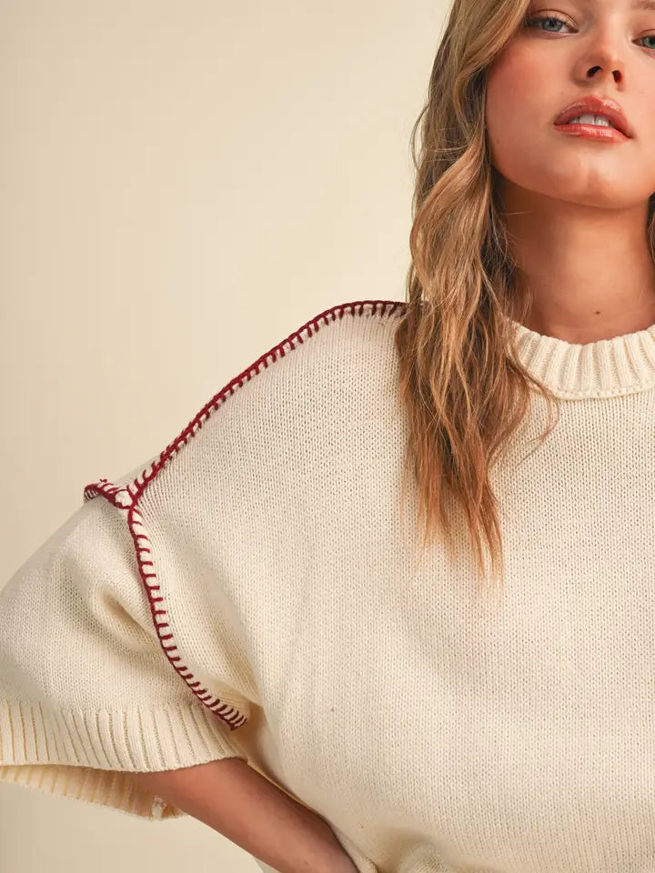 Blanket Stitch Sweater