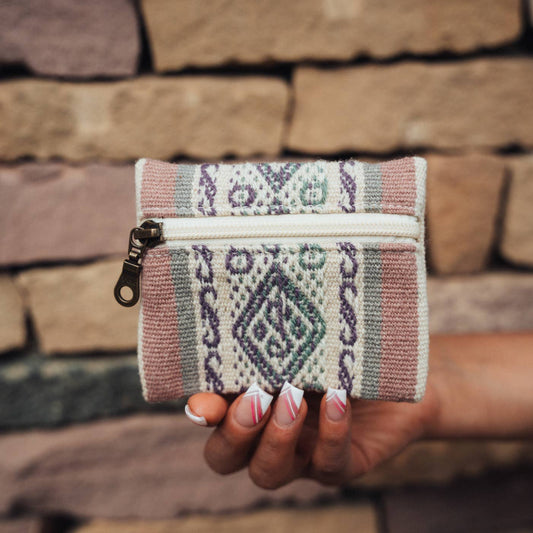 Coin Purse in Bolivian Wool | Violet
