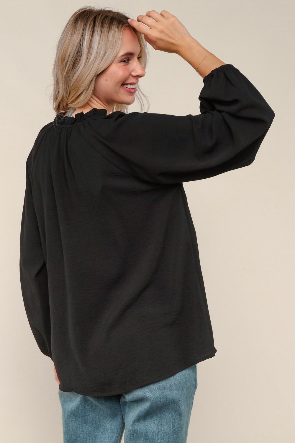 Frilled Placket Blouse