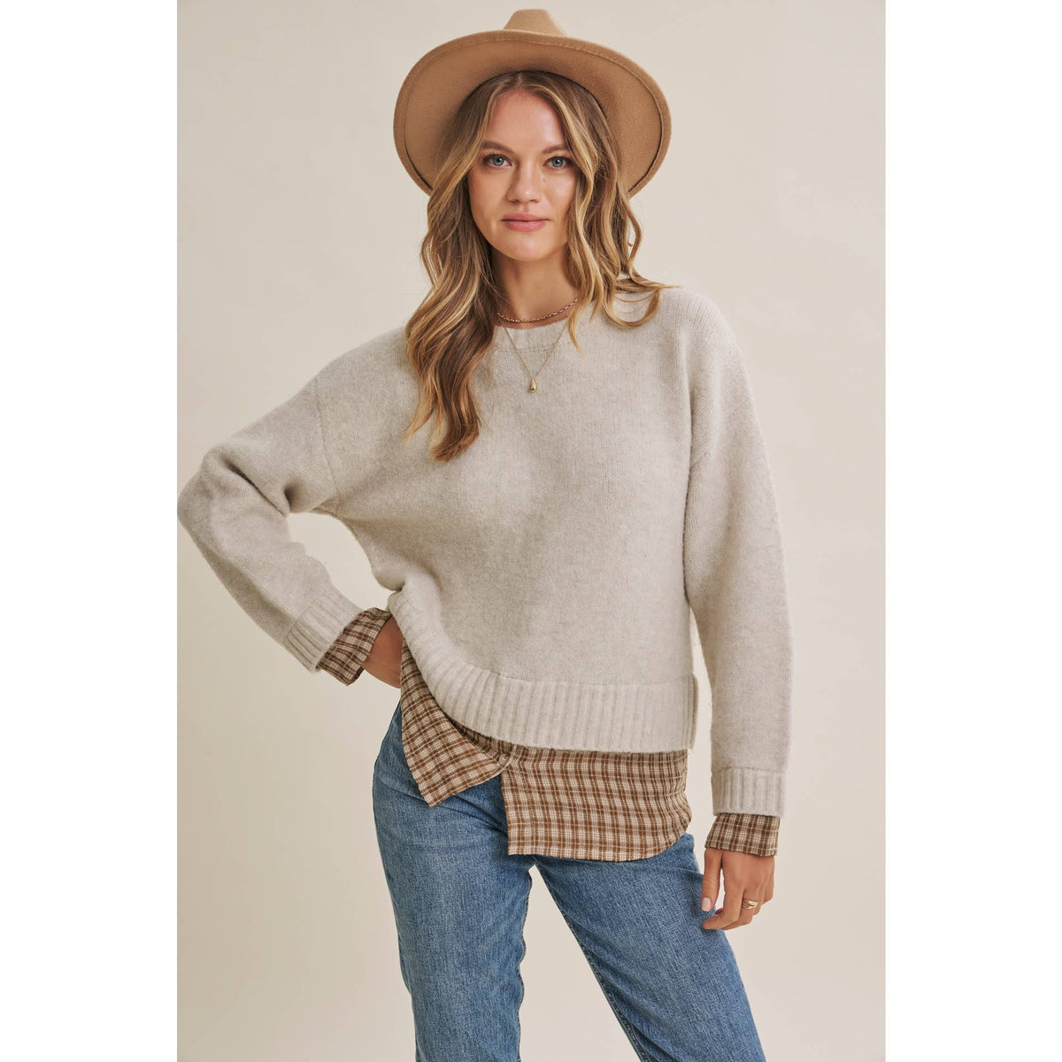 Country Road Layered Sweater
