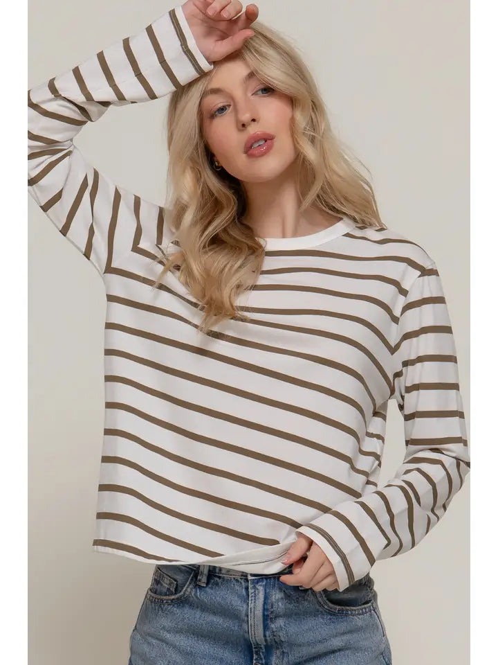 Long Sleeve Stripe Tee