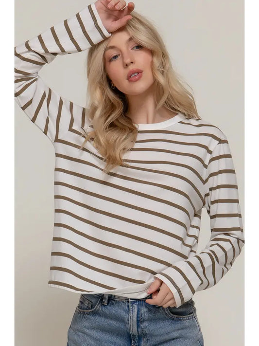 Long Sleeve Stripe Tee