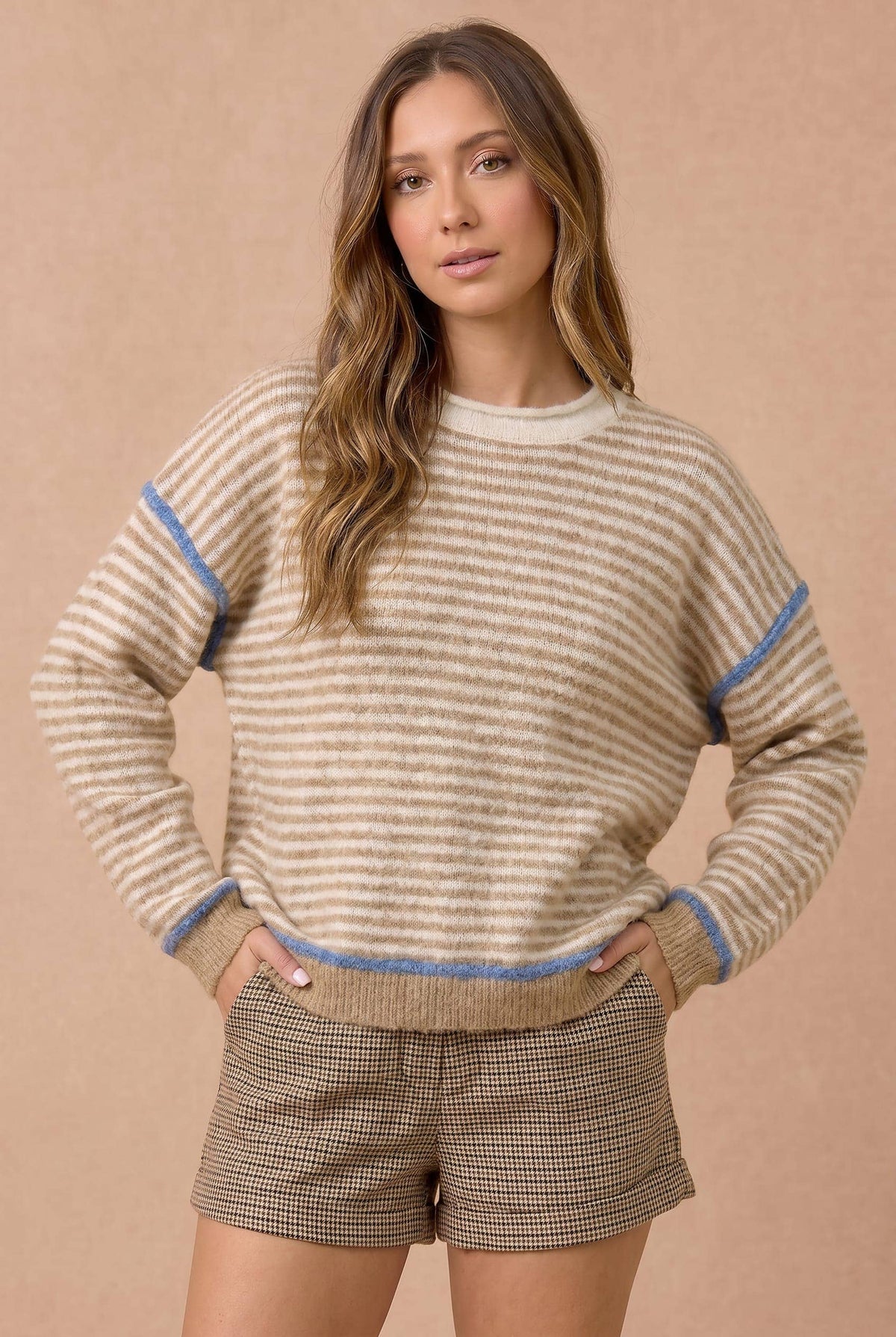 Stripe Sweater | Taupe