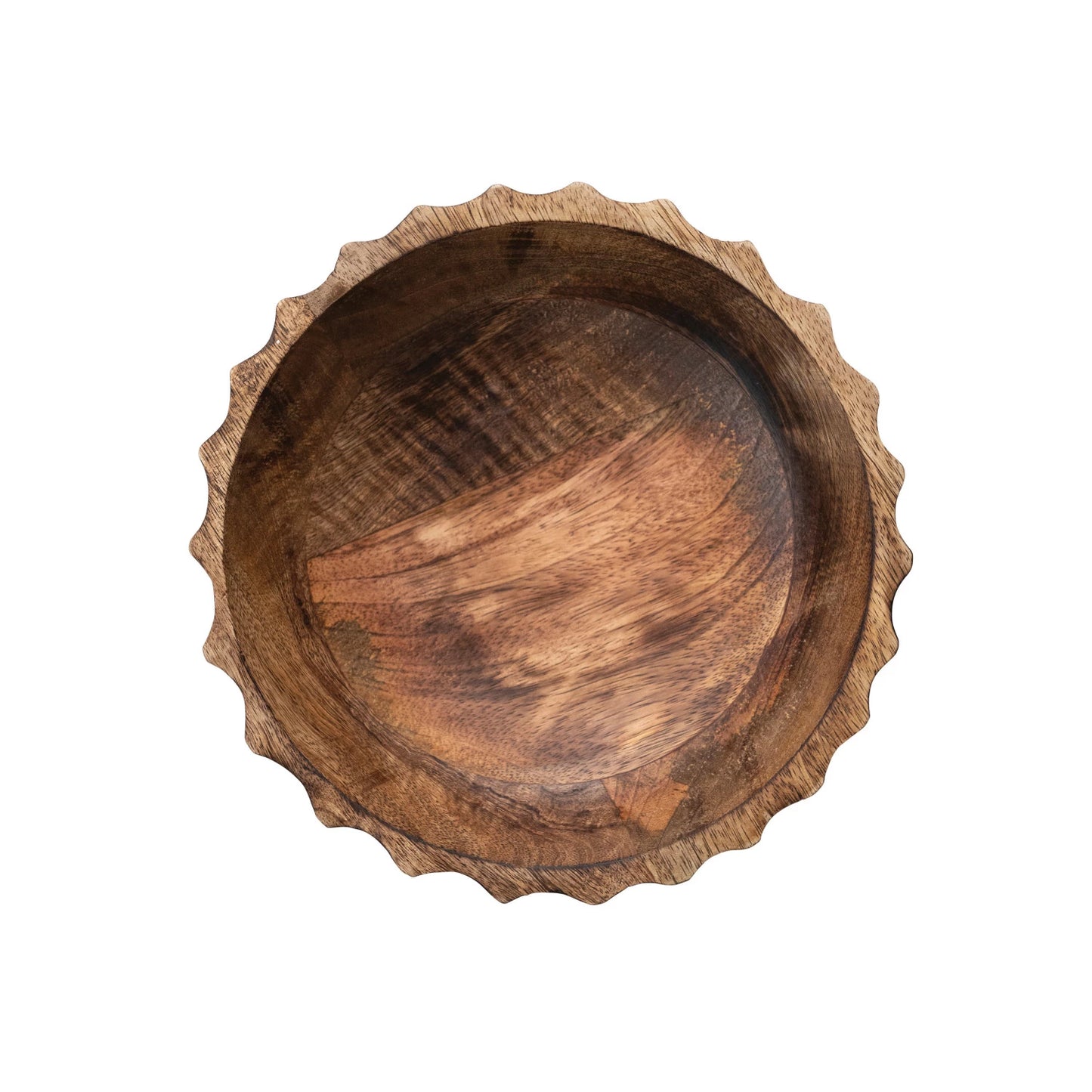 Mango Wood Footed Bowl