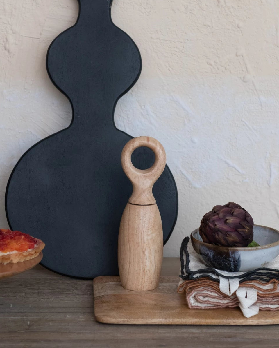 Rubberwood Salt & Pepper Mill