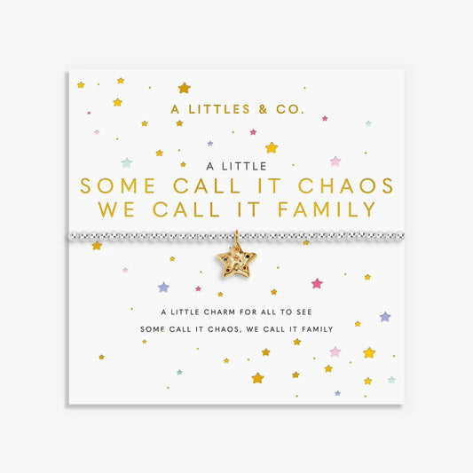 A Little 'Some Call It Chaos We Call It Family' Bracelet