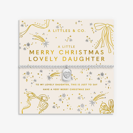 A Little 'Merry Christmas Lovely Daughter' Bracelet