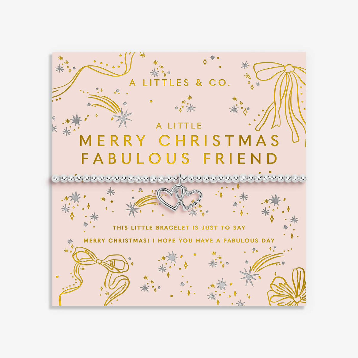A Little 'Merry Christmas Fabulous Friend' Bracelet