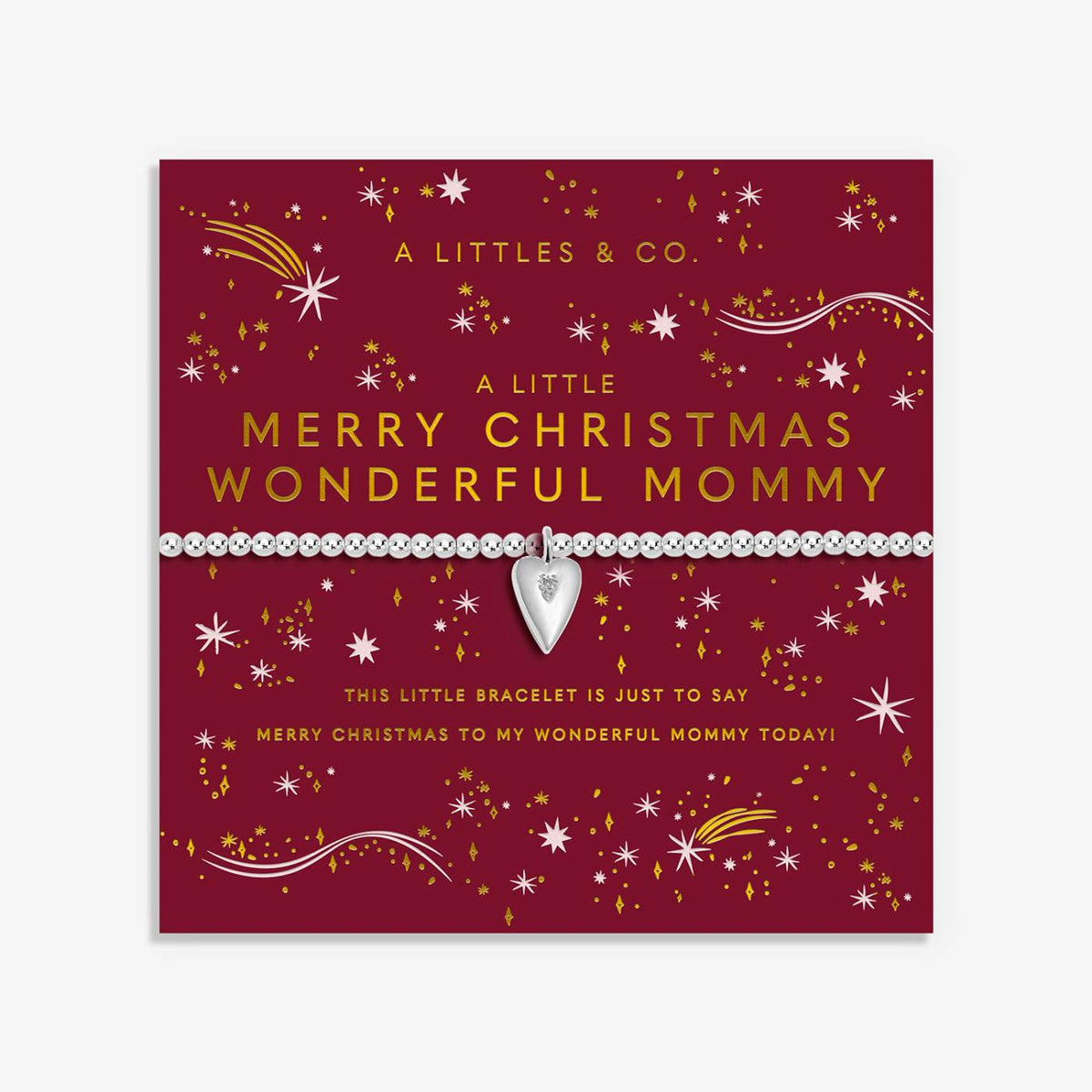 A Little 'Merry Christmas Wonderful Mommy' Bracelet